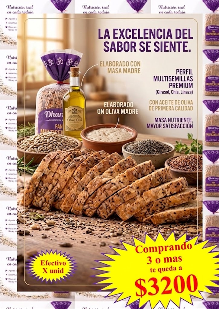 PAN LACTAL DHARMA 380 GRS  MULTI SEMILLAS